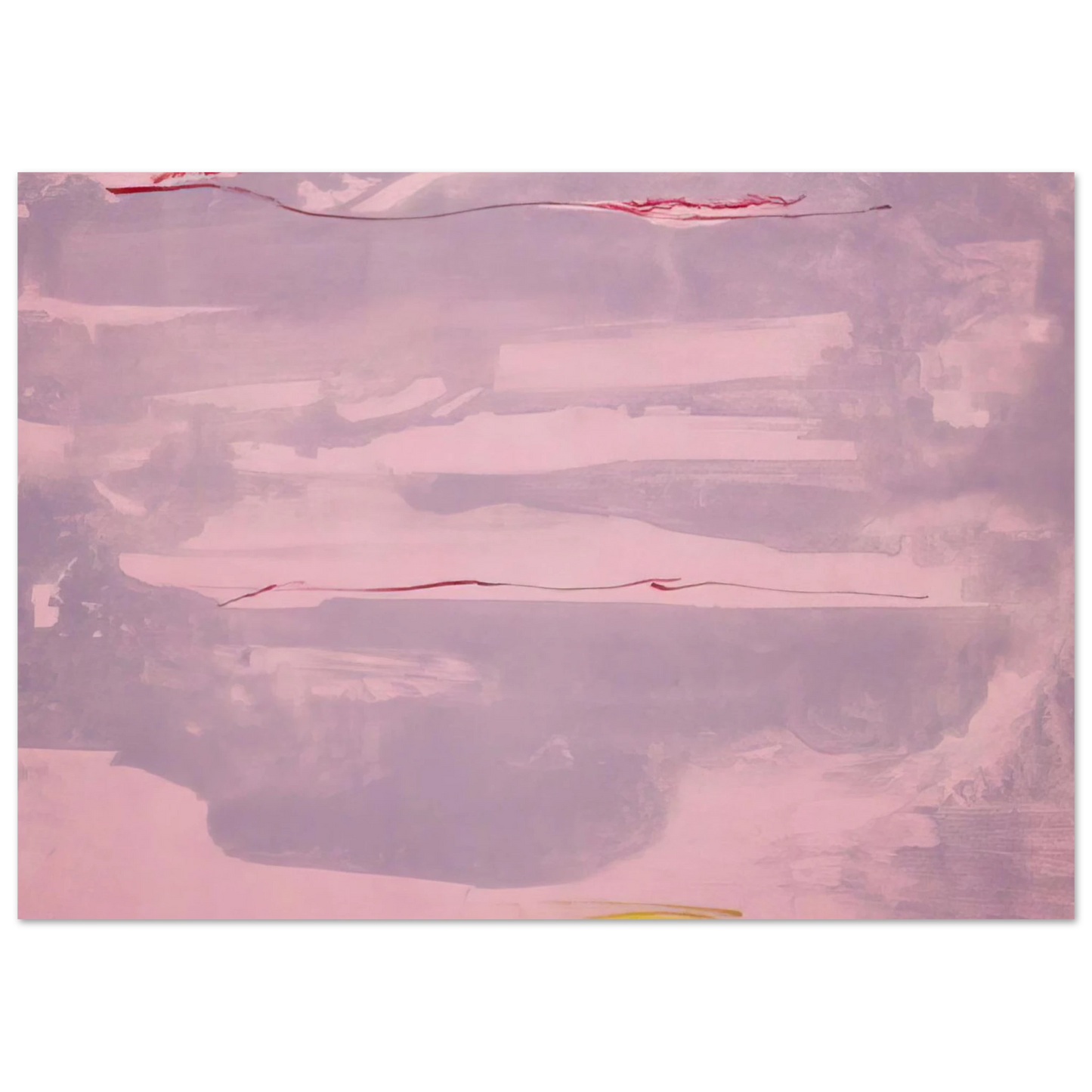 Helen Frankenthaler - Dream Walk - 1977 Wall art - 45x60 cm / 18x24 inches - Premium Wooden Framed Poster With Fine Art Paper - Black frame