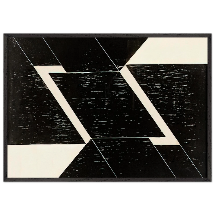 Tecelar - 1955 - Lygia Pape 70x100 cm / 28x40 inches Framed Art Print – Black Wooden Frame