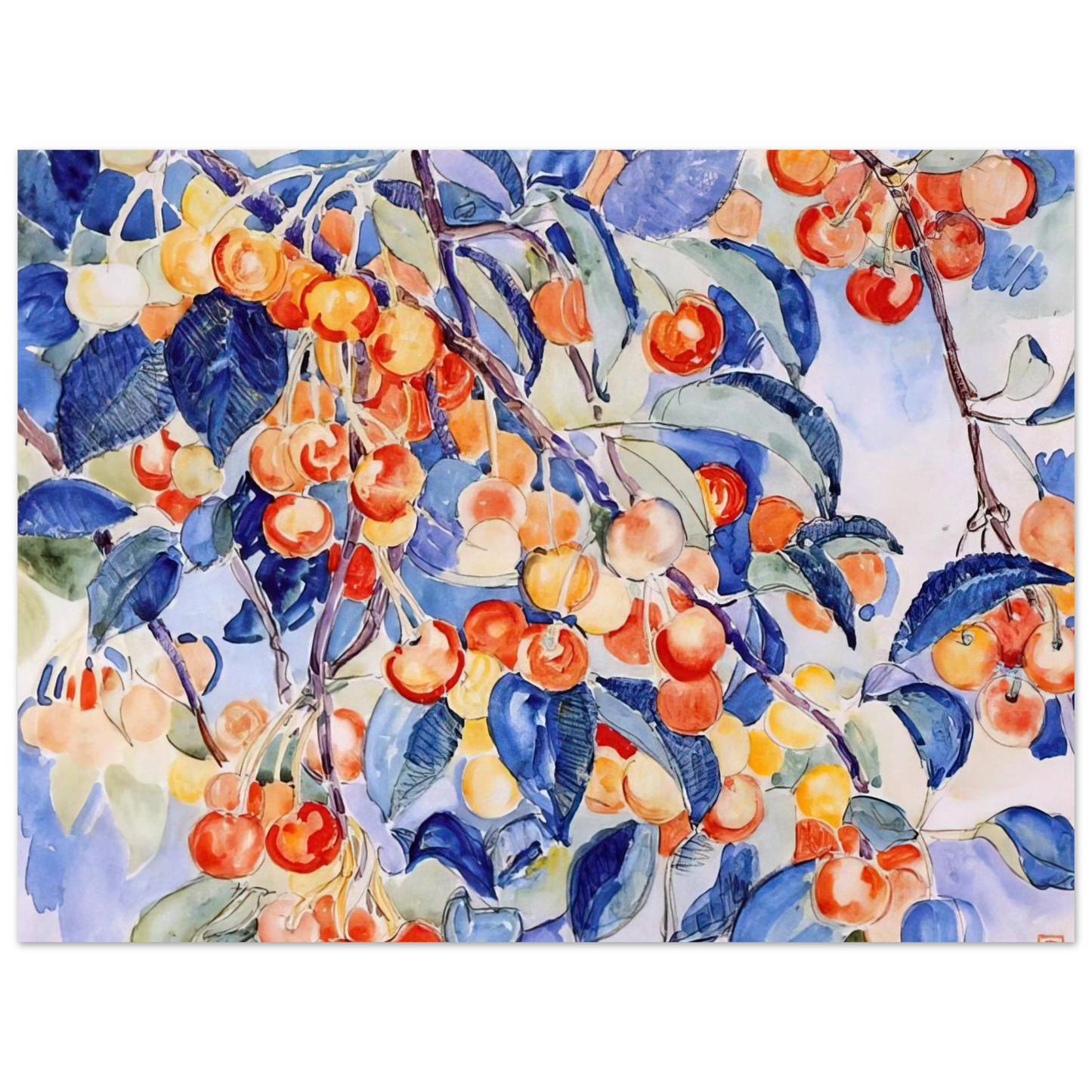 Theo van Rysselberghe - CHERRIES Fine Art Poster - Default Title
