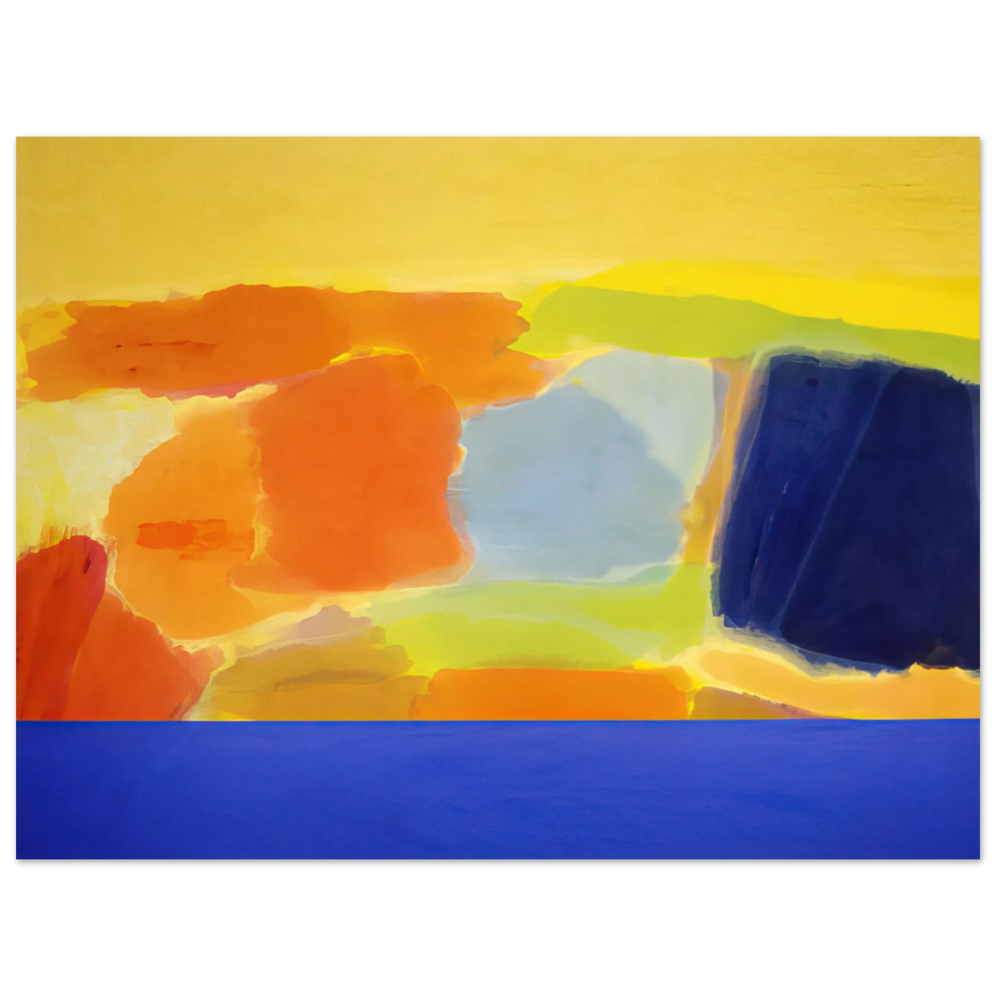 Ronnie Landfield - Captain Blue - 1979 Fine Art Poster - Default Title