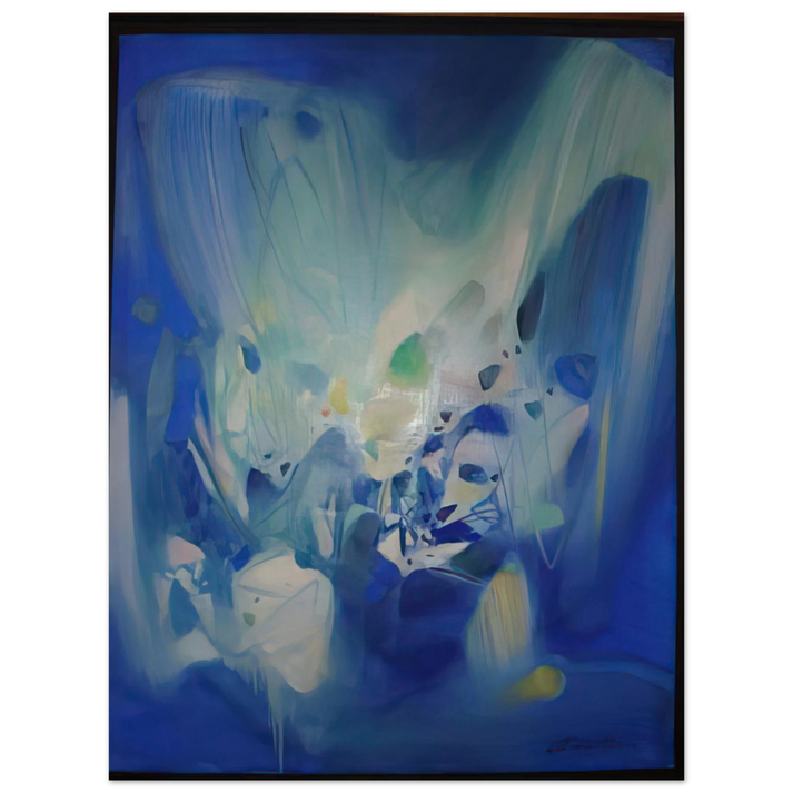 Chu teh Chun - DOMINANT BLEU 1990 75x100 cm / 30x40inches Fine Art Poster