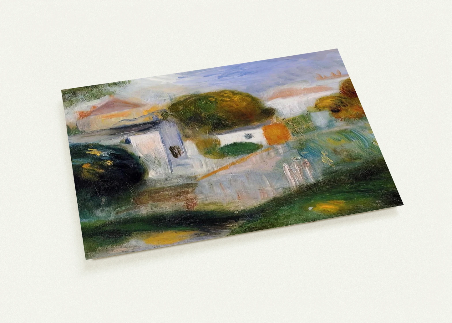 Houses in the Trees By Pierre-Auguste Renoir Pack of 10 Post Cards | Pierre-Auguste Renoir Post Cards | A6 (10.5 x 14.8 cm) - 4.1 x 5.8 inches
