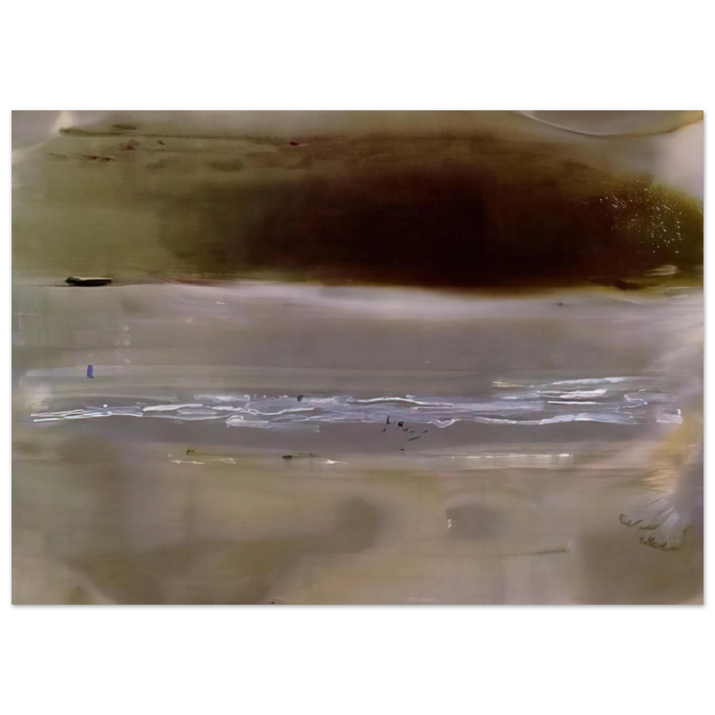 Helen Frankenthaler - Viewpoint II - 1979 Wall art - 28x43 cm / XL (11x17 inches) - Premium Wooden Framed Poster With Fine Art Paper - White frame