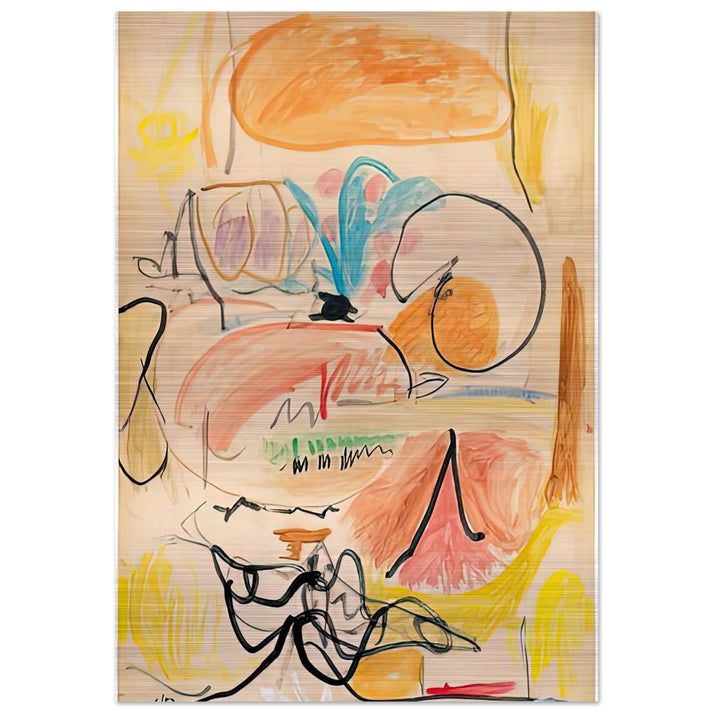 Window Shade No. 1, 1952- - Helen Frankenthaler Brushed Aluminum Print - 70x100 cm / 28x40 inches | Helen Frankenthaler Aluminum Print | Helen Frankenthaler Prints