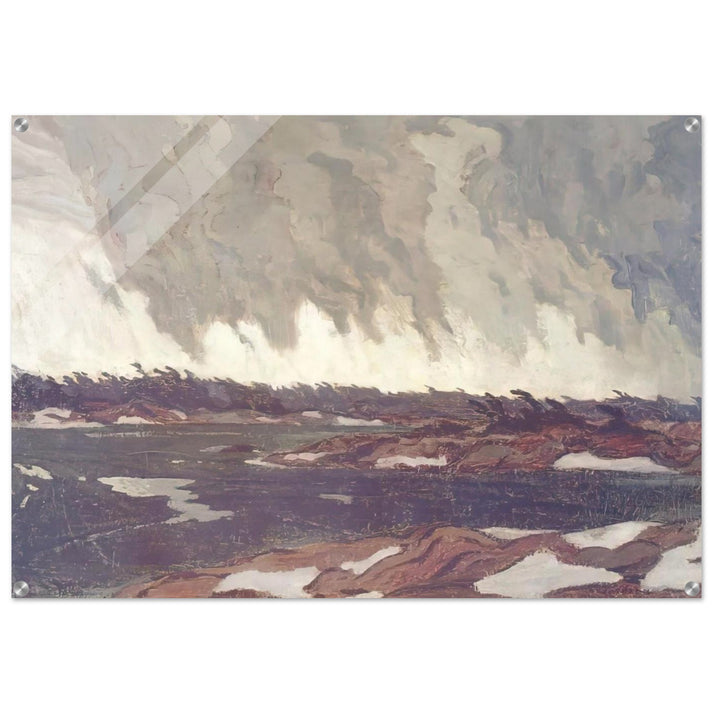 March Storm, Georgian Bay - 1920 - A.Y. Jackson Acrylic Print - 70x100 cm / 28x40″ inches | A.Y. Jackson Wall Art | A.Y. Jackson Prints