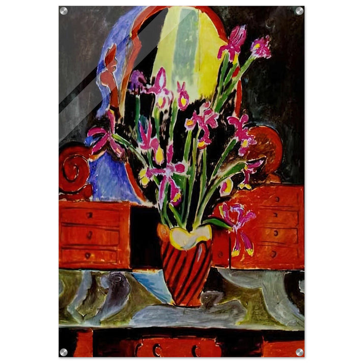 VASE OF IRISES 1912 - Henri Matisse Acrylic Print - 70x100 cm / 28x40″ inches