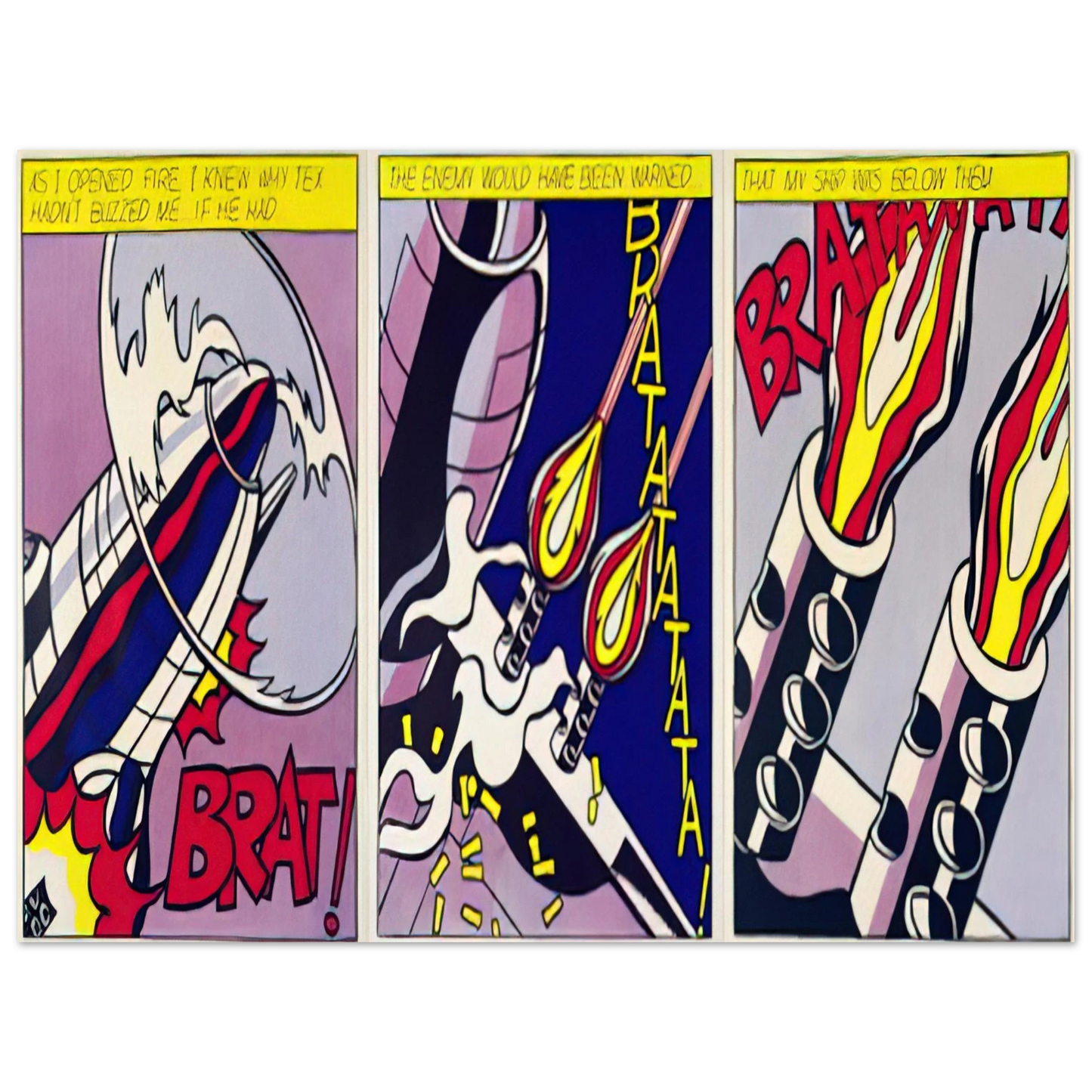 Roy Lichtenstein - AS I OPENED FIRE 1964 Fine Art Poster - Default Title