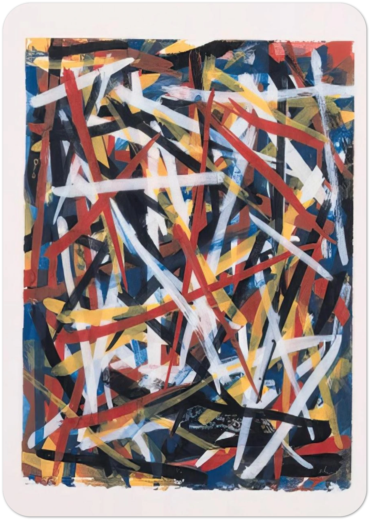 Brushstrokes By Sol LeWitt Pack of 10 Post Cards | Sol LeWitt Post Cards | A6 (10.5 x 14.8 cm) - 4.1 x 5.8 inches