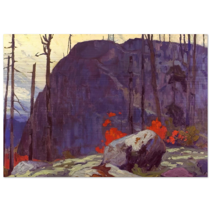 Algoma Hill - 1920 - Lawren Harris Brushed Aluminum Print - 70x100 cm / 28x40 inches | Lawren Harris Aluminum Print | Lawren Harris Prints