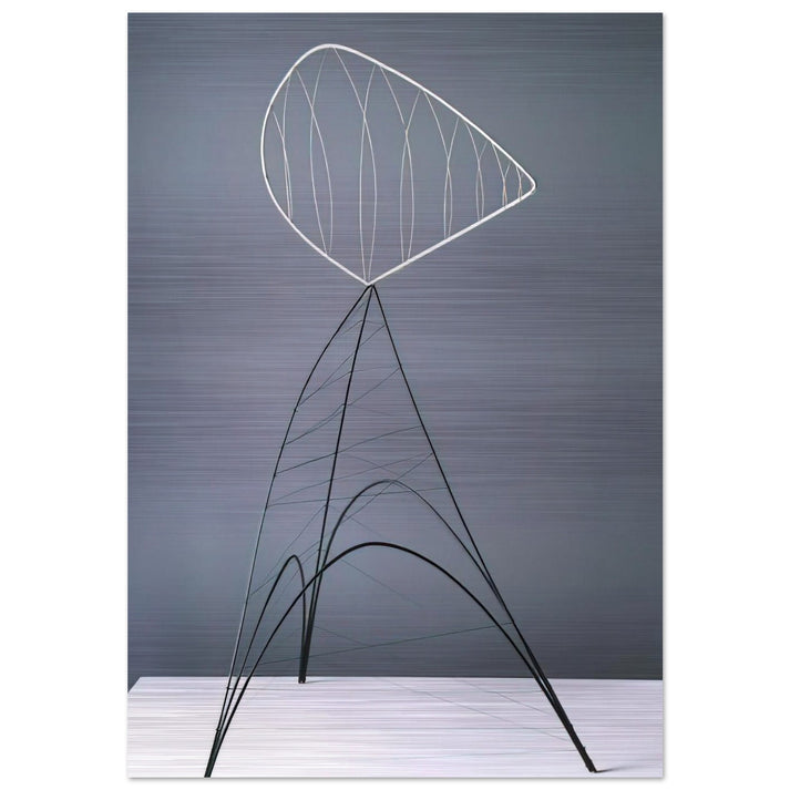 HOLLOW EGG 1939 - Alexander Calder Brushed Aluminum Print - 70x100 cm / 28x40 inches | Alexander Calder Aluminum Print | Alexander Calder Prints