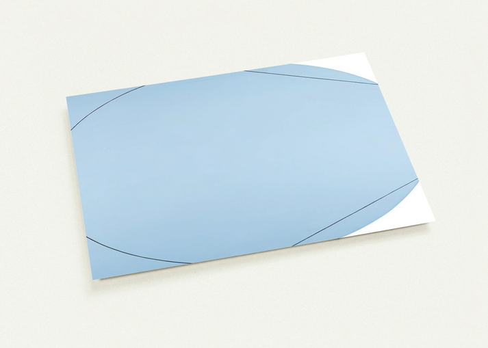 CIRCLE IN AND OUT OF A POLYGON 2 1973 By Robert Mangold Pack of 10 Post Cards | Robert Mangold Post Cards | A6 (10.5 x 14.8 cm) - 4.1 x 5.8 inches