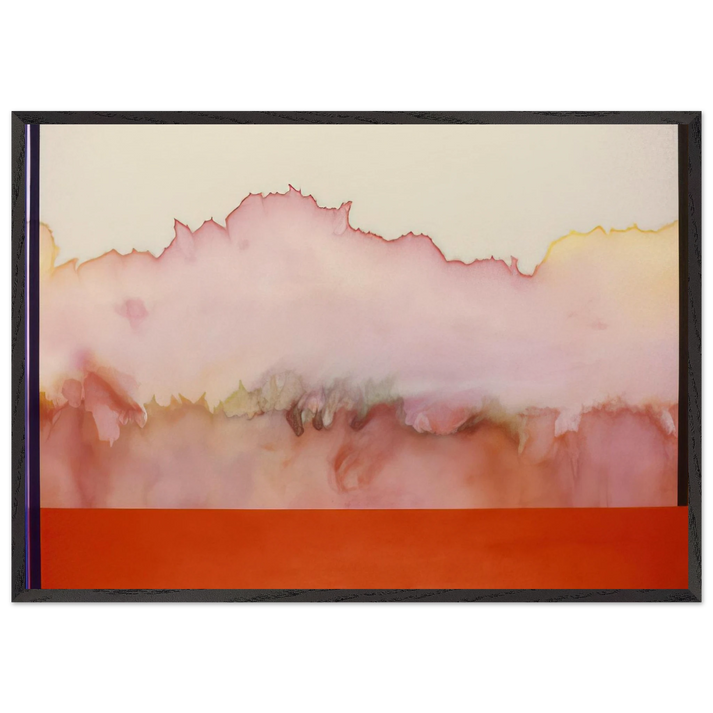 For Helen and Nicole - 1978 - Ronnie Landfield 70x100 cm / 28x40 inches Framed Art Print – Black Wooden Frame