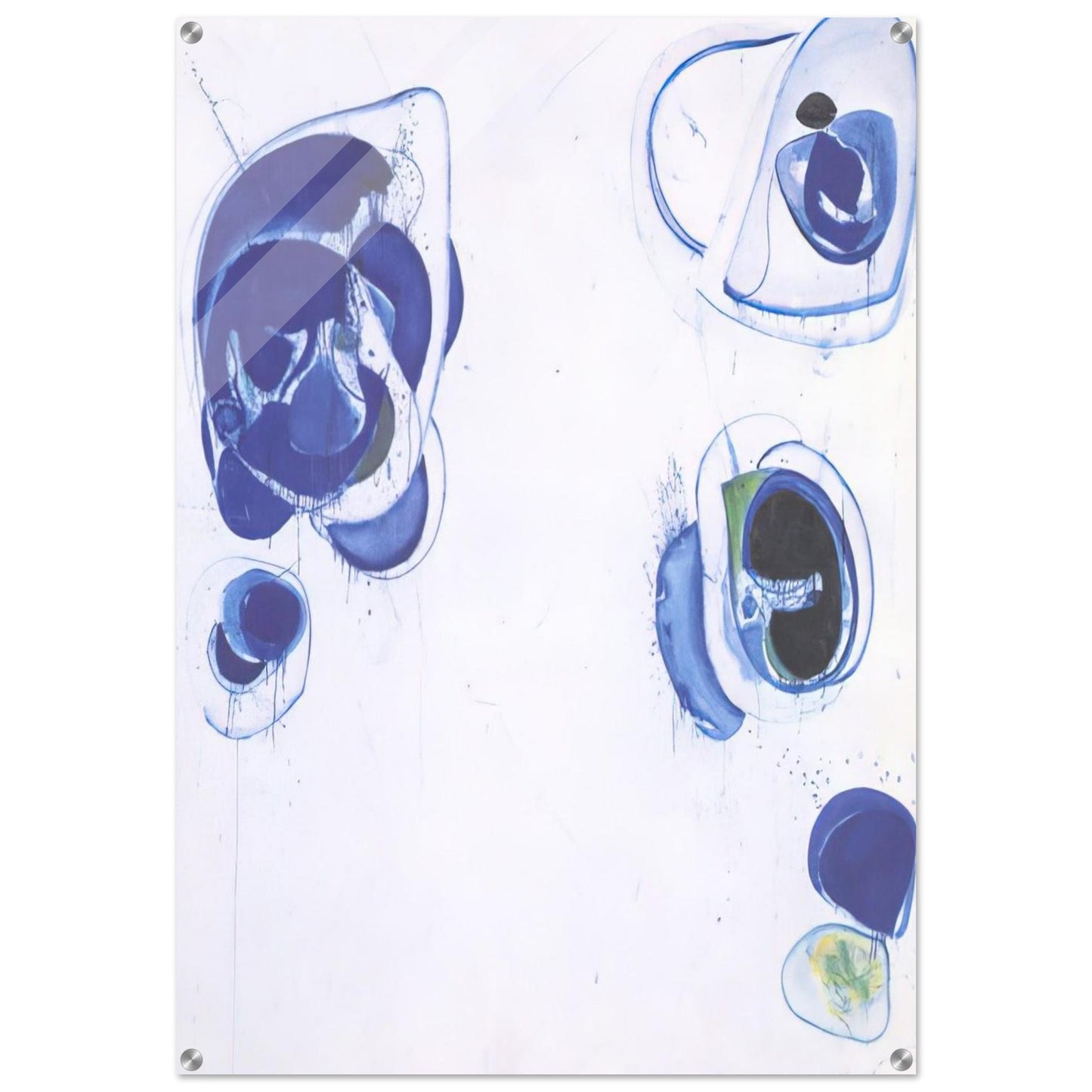 Blue Balls VII - Sam Francis Acrylic Print - 70x100 cm / 28x40″ inches