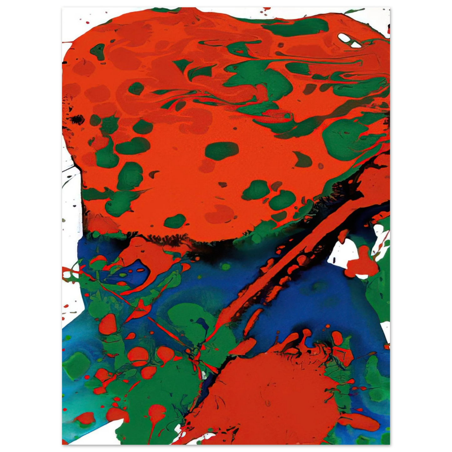 Sam Francis - Untitled SFP94-137 SFF 1807 Fine Art Poster - Default Title