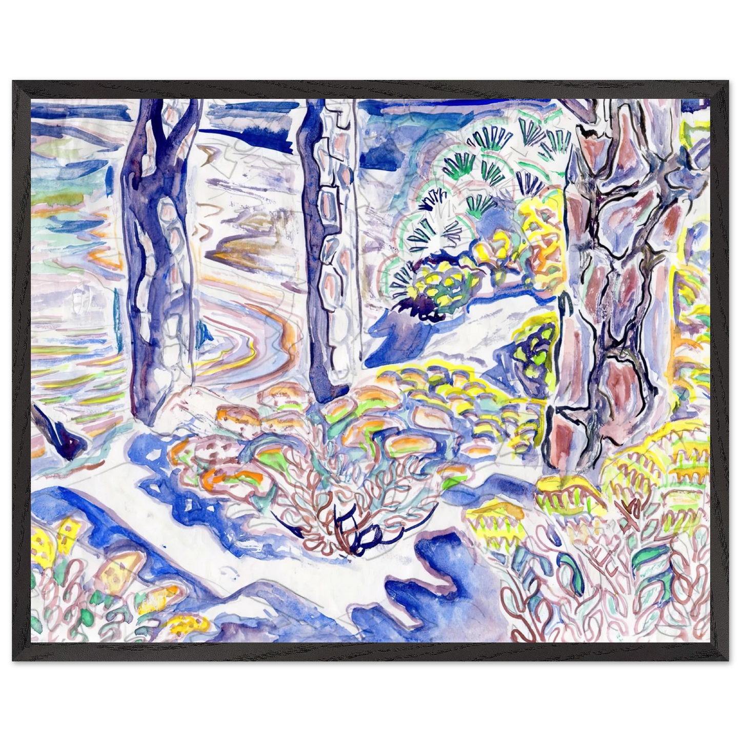 Walter Inglis Anderson - Walter Anderson Wall art - A1 (59.4 x 84.1 cm) - Premium Wooden Framed Poster With Fine Art Paper - Wood frame