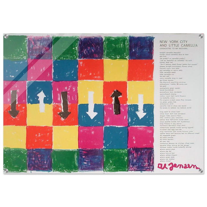 Hommage to Blake Prince tirée de l'album «1 ø Life» - 1964 - Alfred Jensen Acrylic Print - 70x100 cm / 28x40″ inches