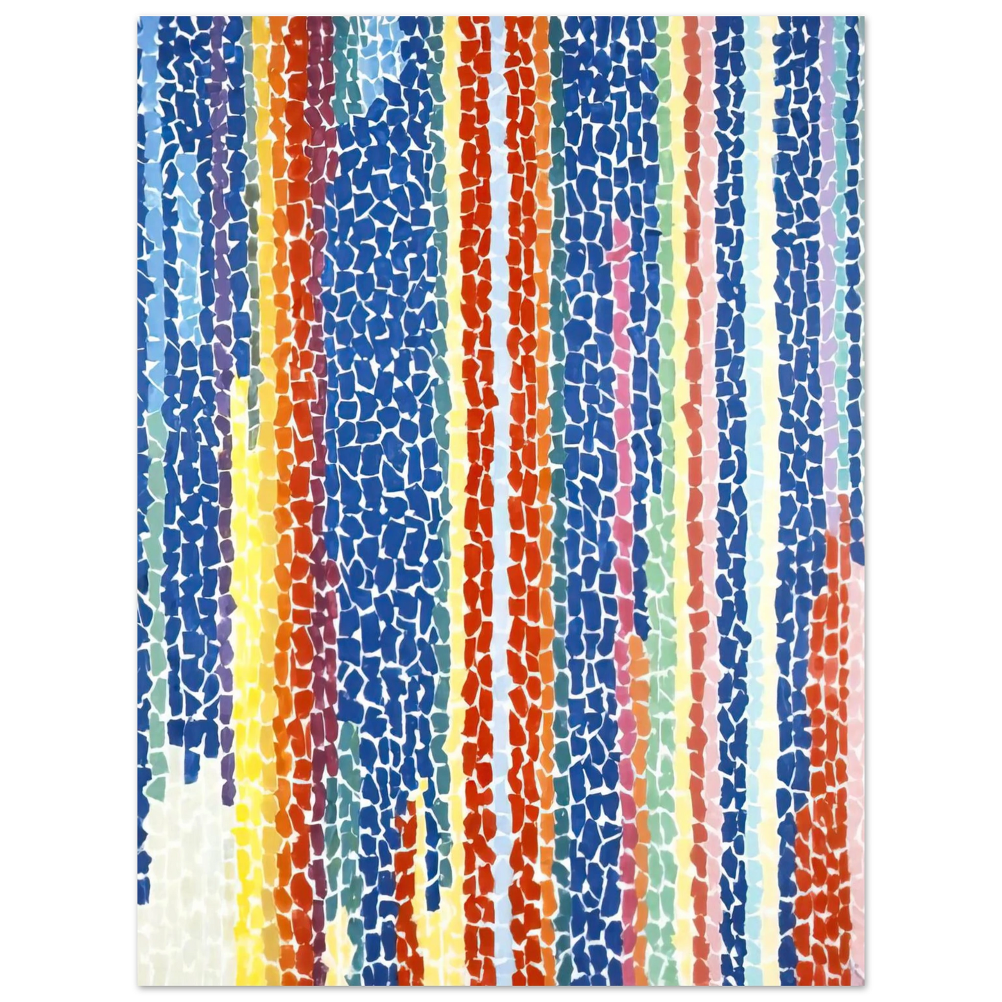 Alma Woodsey Thomas - IRIS TULIPS JONQUILS AND CROCUSES 1969 Fine Art Poster - Default Title