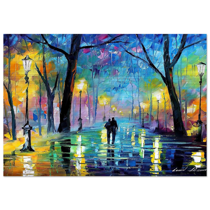 Leonid Afremov - Leonid Afremov Brushed Aluminum Print - 70x100 cm / 28x40 inches | Leonid Afremov Aluminum Print | Leonid Afremov Prints