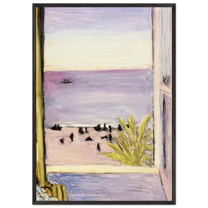 THE OPEN WINDOW 1921 N1 - Henri Matisse 70x100 cm / 28x40 inches Framed Art Print – Black Wooden Frame
