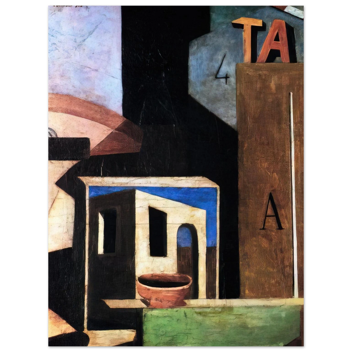 Carlo Carra - LA COMPOSIZIONE TA 1916 75x100 cm / 30x40inches Fine Art Poster