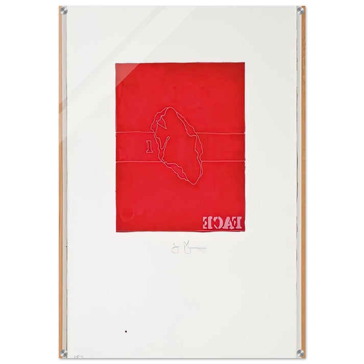 FACE CASTS FROM UNTITLED SERIES 1974 - Jasper Johns Acrylic Print - 70x100 cm / 28x40″ inches