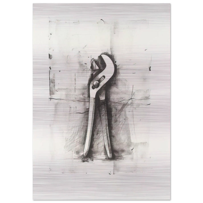 UNTITLED FROM TEN WINTER TOOLS 1973 - Jim Dine Brushed Aluminum Print - 70x100 cm / 28x40 inches | Jim Dine Aluminum Print | Jim Dine Prints
