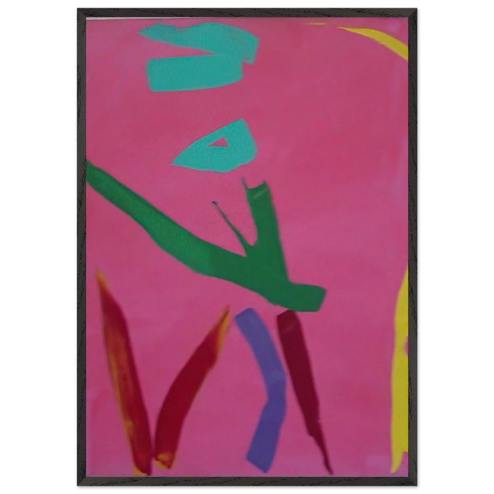 Untitled 71 - 1974 - Ray Parker 70x100 cm / 28x40 inches Framed Art Print – Black Wooden Frame