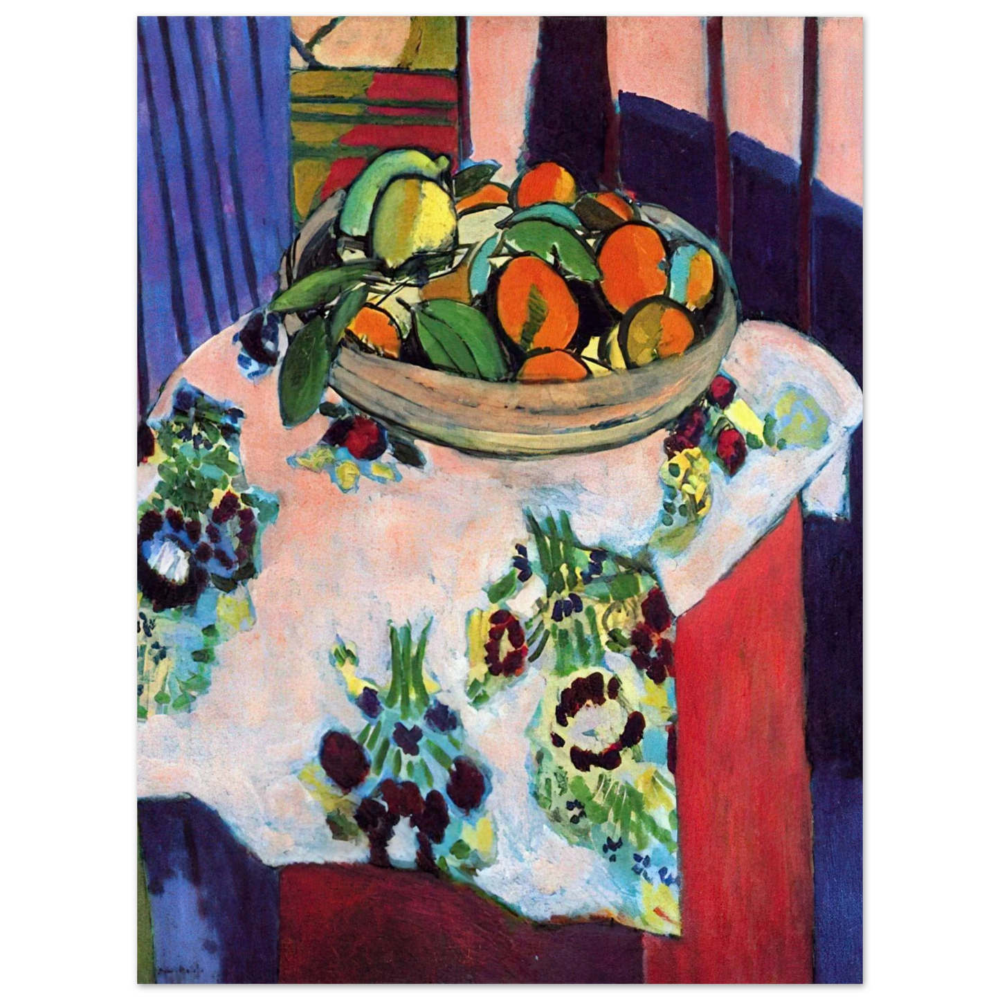 Henri Matisse - BASKET WITH ORANGES 1913 Fine Art Poster - Default Title