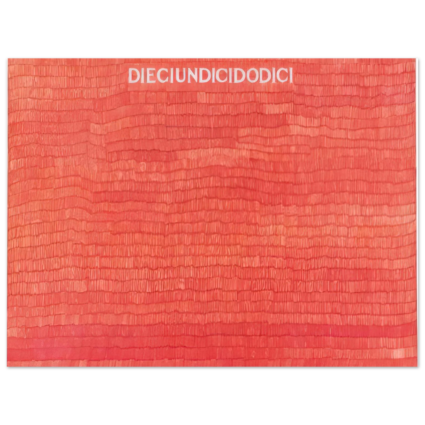 Alighiero Boetti - DIECIUNDICIDODICI 1980 Fine Art Poster - Default Title