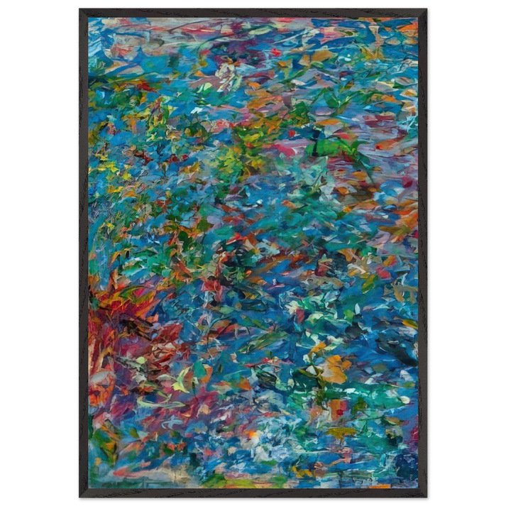 UNTITLED 1963 N4 - Milton Resnick 70x100 cm / 28x40 inches Framed Art Print – Black Wooden Frame