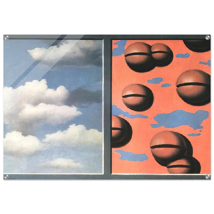 PINK BELLES TATTERED SKIES 1930 - Rene Magritte Acrylic Print - 70x100 cm / 28x40″ inches