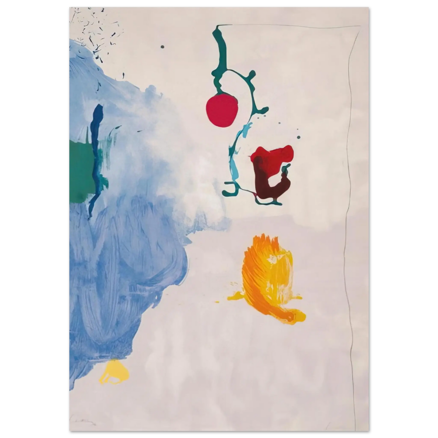 Helen Frankenthaler - Eve - 1995 Wall art - 20x25 cm / 8x10 Inches - Fine Art Poster - -
