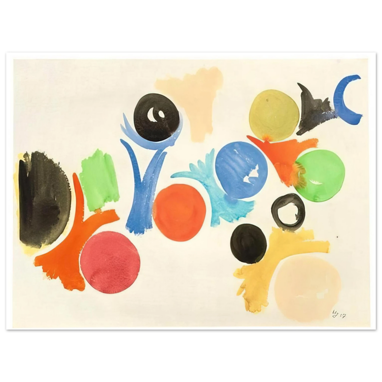 Ernst Wilhelm Nay - Untitled - 1957 Fine Art Poster - Default Title