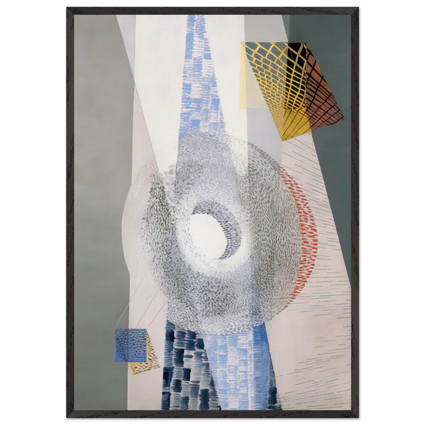 L CH - Laszlo Moholy-Nagy 70x100 cm / 28x40 inches Framed Art Print – Black Wooden Frame