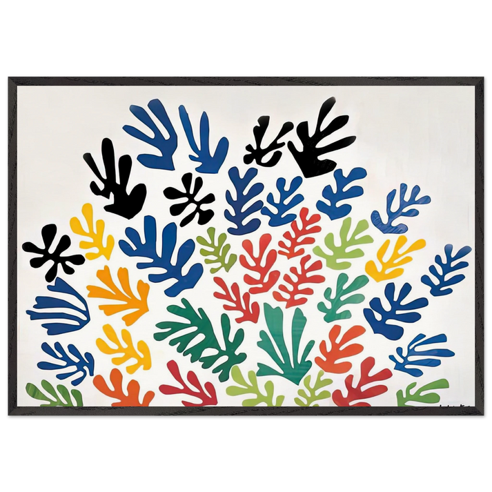 LA GERBE 1953 - Henri Matisse 70x100 cm / 28x40 inches Framed Art Print – Black Wooden Frame