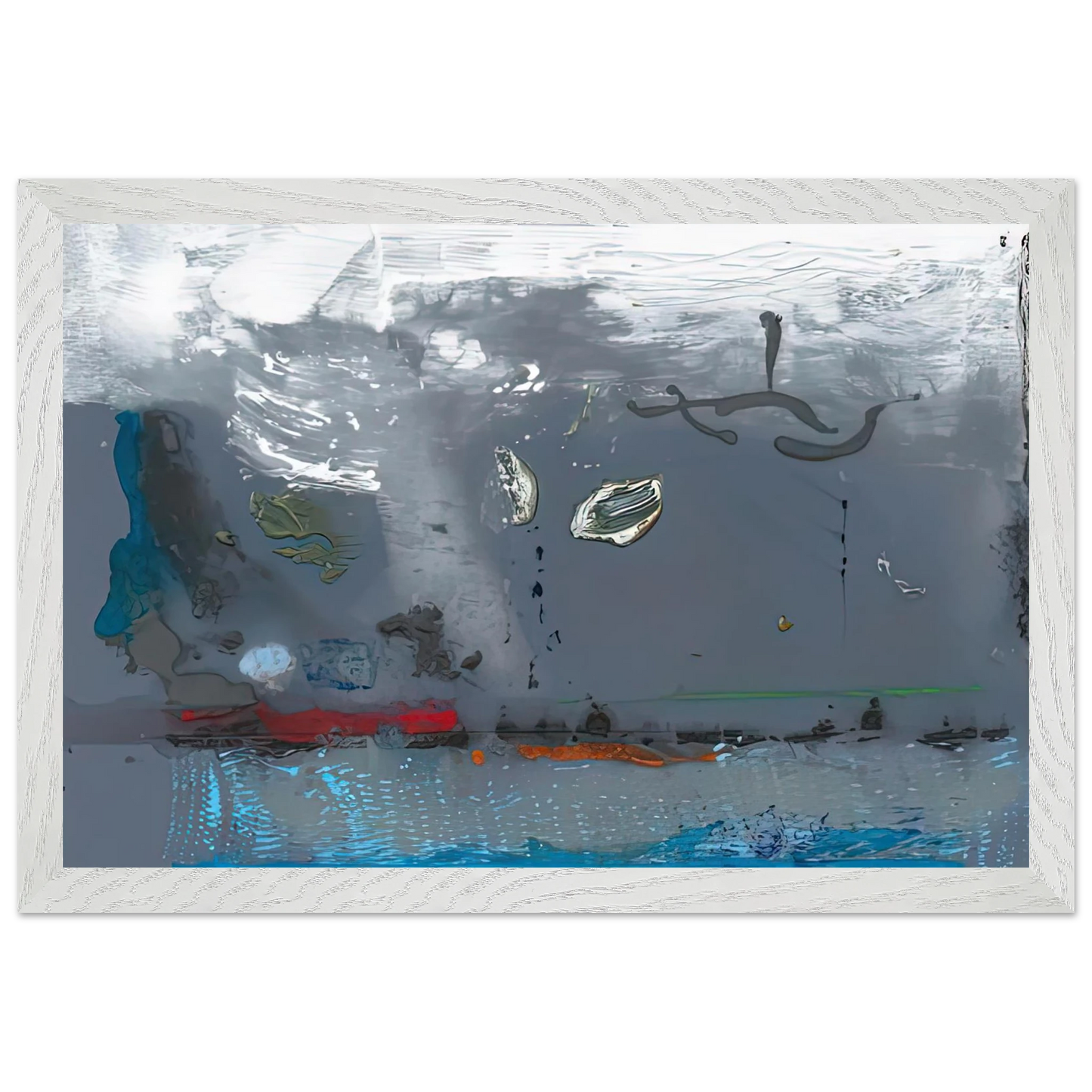 Helen Frankenthaler - Vespers, 1992- Wall Art - 30x40 cm / 12x16 inches - Premium Wooden Framed Poster With Fine Art Paper - Wood frame