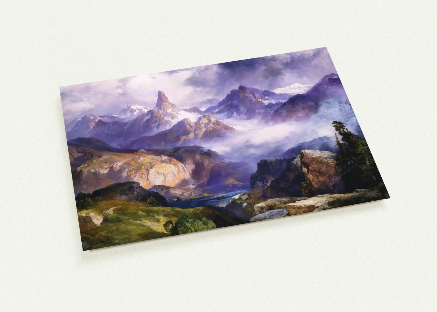 Index Peak Yellowstone National Park By Thomas Moran Pack of 10 Post Cards | Thomas Moran Post Cards | A6 (10.5 x 14.8 cm) - 4.1 x 5.8 inches