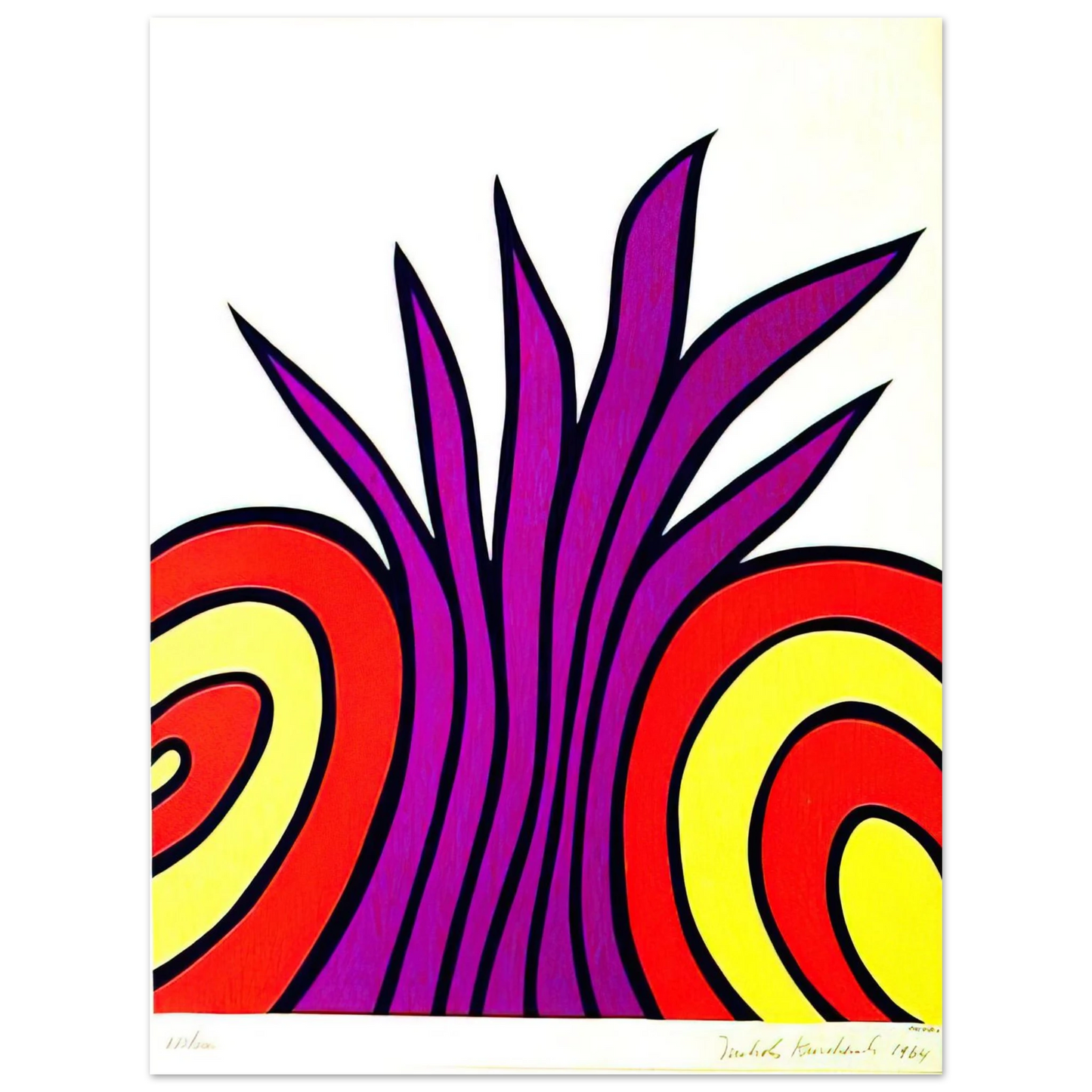 Nicholas Krushenick - James Bond Meets Pussy Galore - 1965 Fine Art Poster - Default Title