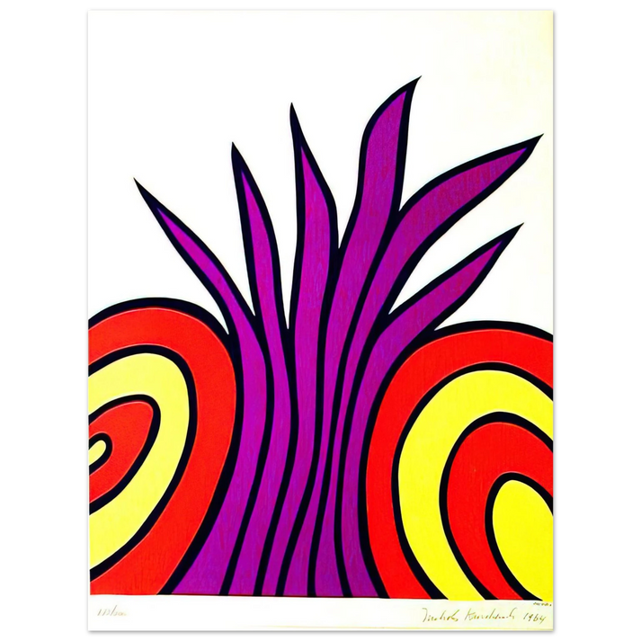 Nicholas Krushenick - James Bond Meets Pussy Galore - 1965 75x100 cm / 30x40inches Fine Art Poster