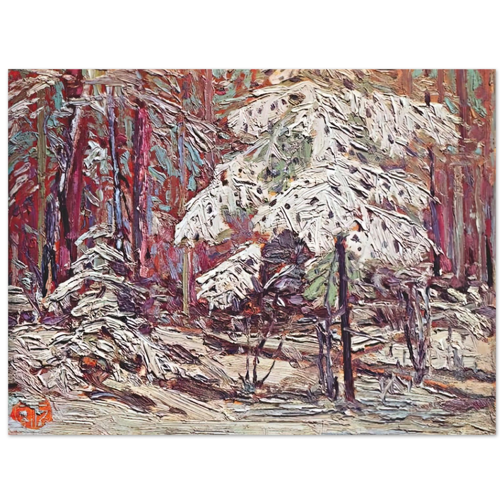 Tom Thomson - SNOW IN THE WOODS 1916 75x100 cm / 30x40inches Fine Art Poster