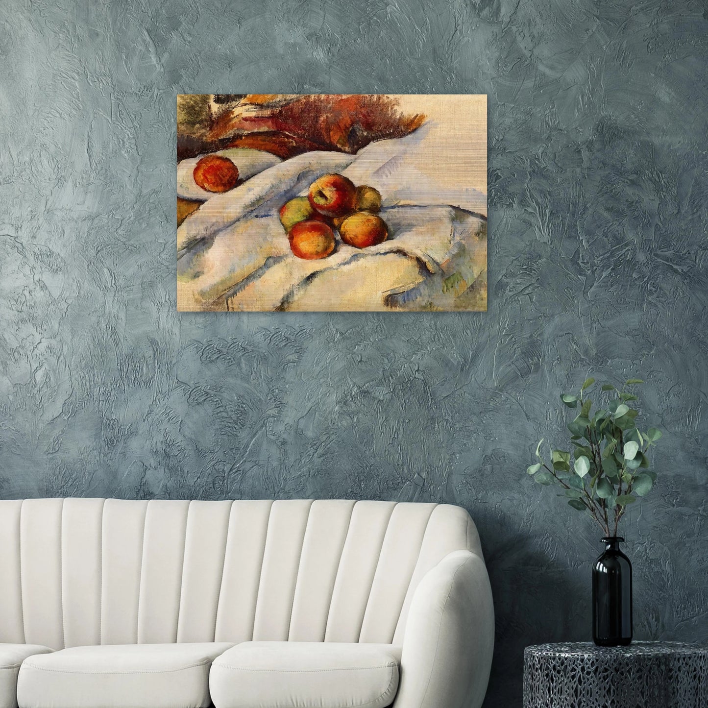 Apples on a Sheet - Paul Cézanne Brushed Aluminum Print - 70x100 cm / 28x40 inches | Paul Cézanne Aluminum Print | Paul Cézanne Prints