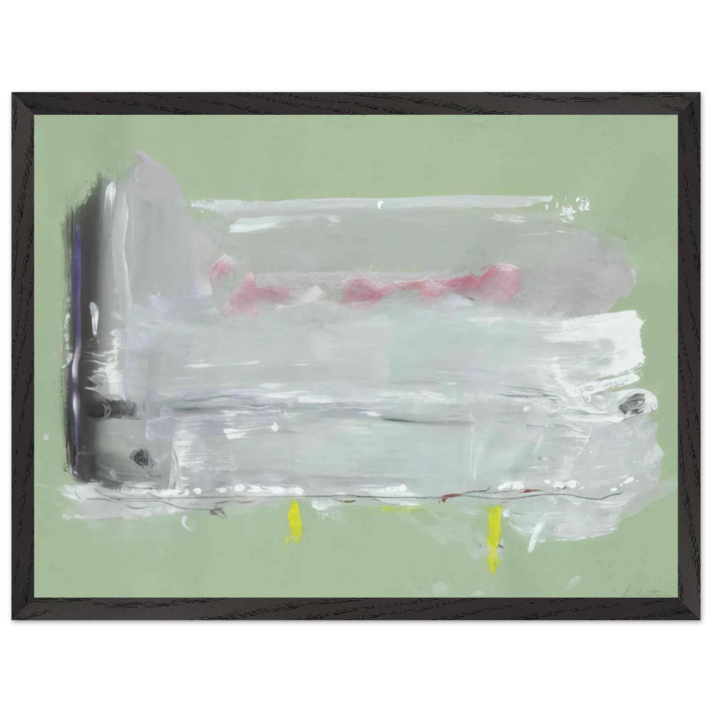 Helen Frankenthaler - Untitled - 1984 Wall art - 30x40 cm / 12x16 inches - Premium Wooden Framed Poster With Fine Art Paper - Wood frame