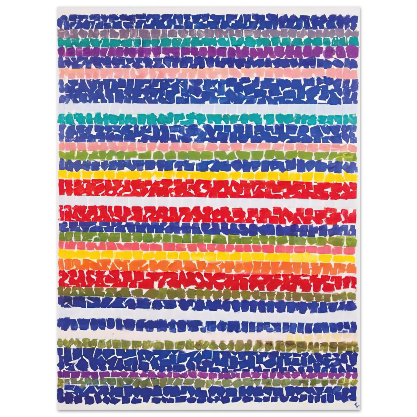 Alma Woodsey Thomas - AIR VIEW OF A SPRING NURSERY 1966 Fine Art Poster - Default Title