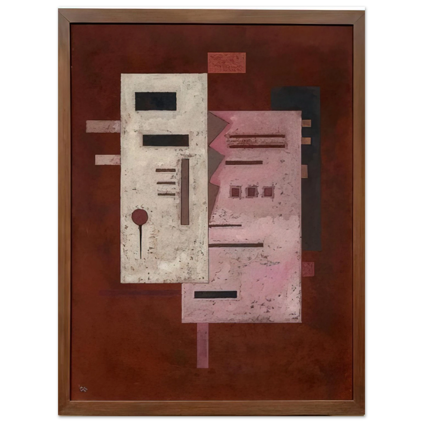 Wassily Kandinsky - SOFT ROUGHNESS 1933 Fine Art Poster - Default Title