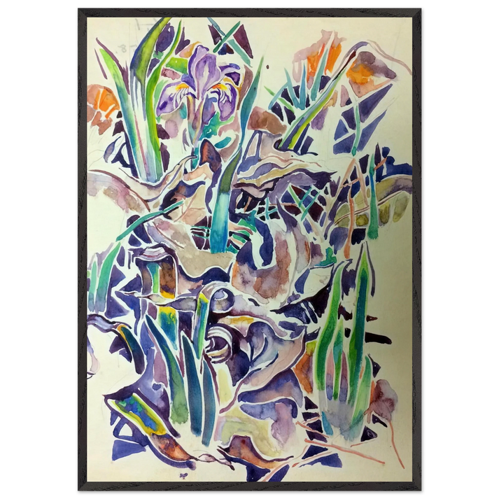 Walter Anderson N8 - Walter Inglis Anderson 70x100 cm / 28x40 inches Framed Art Print – Black Wooden Frame | Walter Anderson Prints