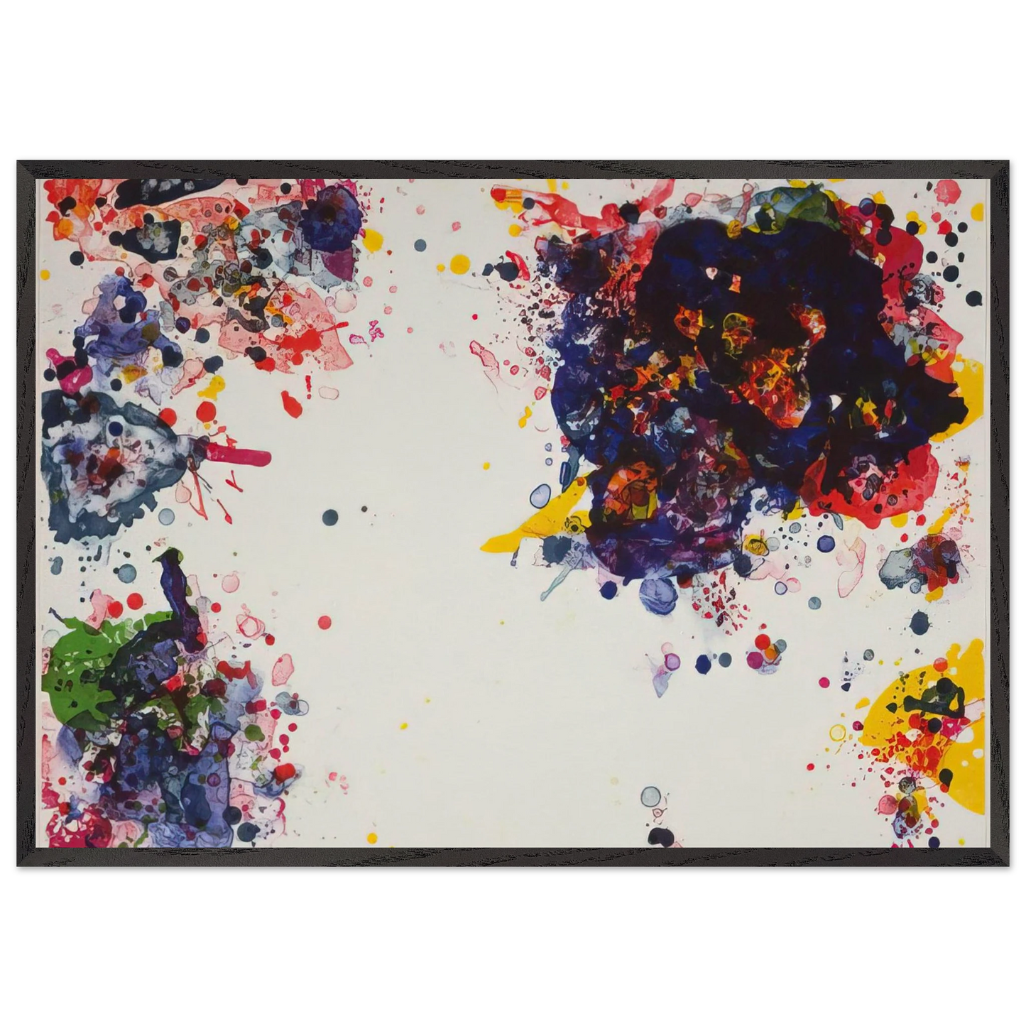 Speck - Sam Francis Framed Art Print – Black Wooden Frame - Default Title - -Framed Art Print