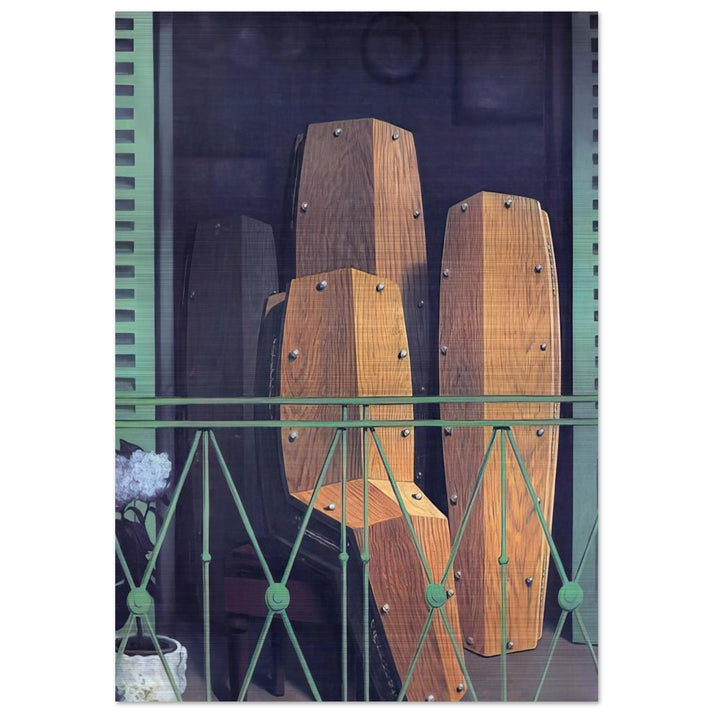 MANET S BALCONY 1950 - Rene Magritte Brushed Aluminum Print - 70x100 cm / 28x40 inches | Rene Magritte Aluminum Print | Rene Magritte Prints