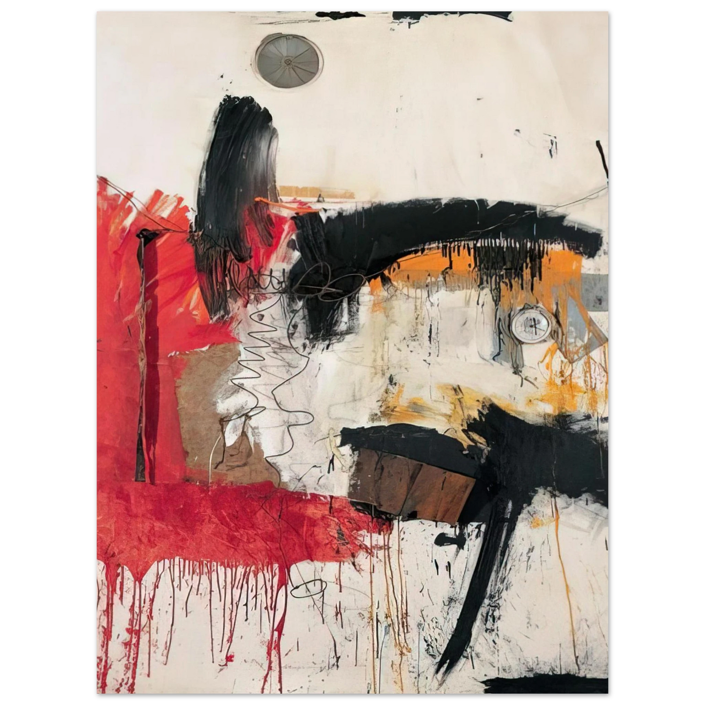 Robert Rauschenberg - FIRST TIME PAINTING 1961 Fine Art Poster - Default Title