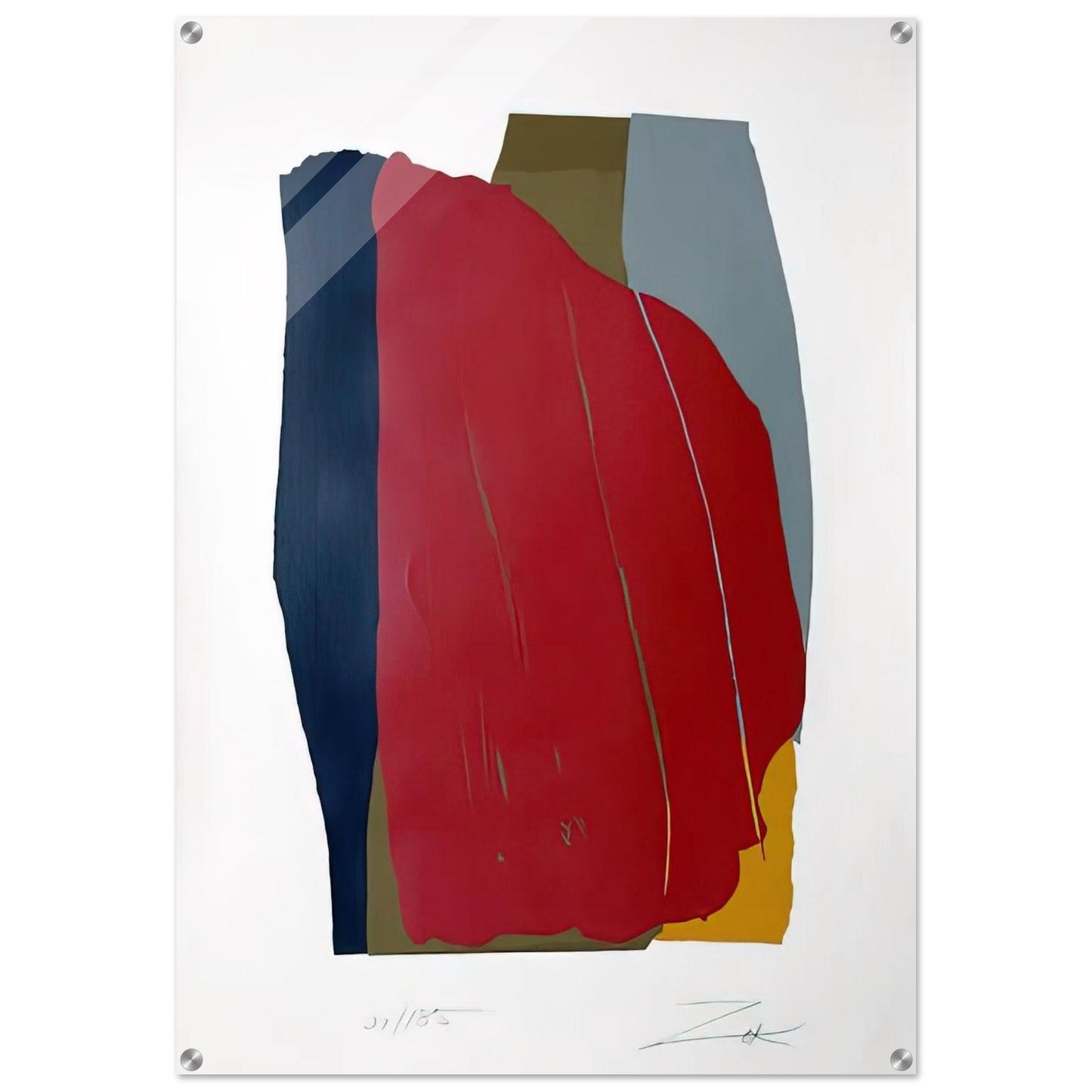 Odon I - 1981 - Larry Zox Acrylic Print - 70x100 cm / 28x40″ inches | Larry Zox Wall Art | Larry Zox Prints