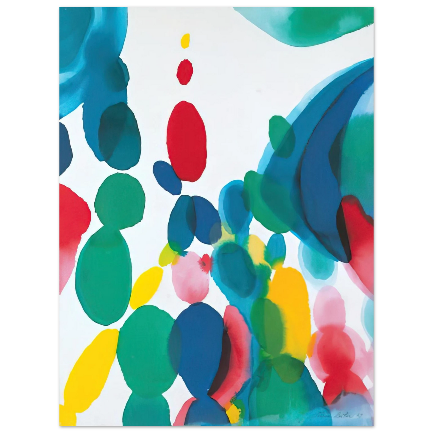 Alice Baber - Abstract Composition Fine Art Poster - Default Title